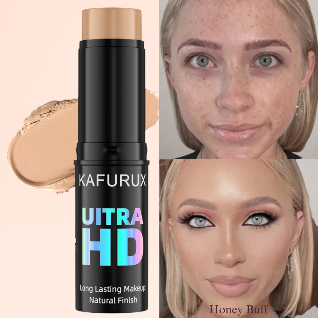 KAFURUX High‑Coverage Stick Foundation – Smooth Plumper Concealer for Spots Acne Dark Circles in 9 Color Variants