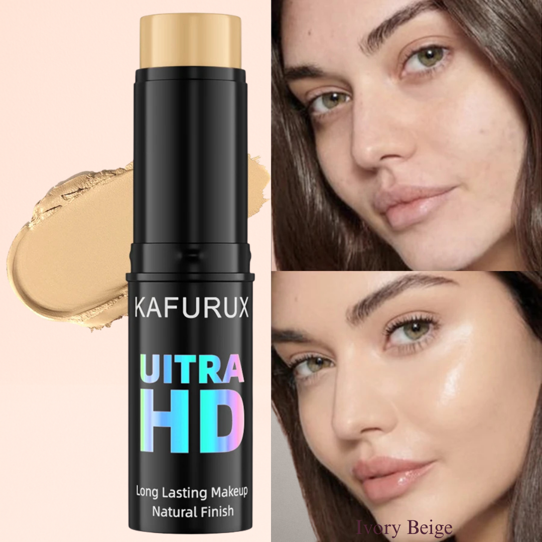 KAFURUX High‑Coverage Stick Foundation – Smooth Plumper Concealer for Spots Acne Dark Circles in 9 Color Variants