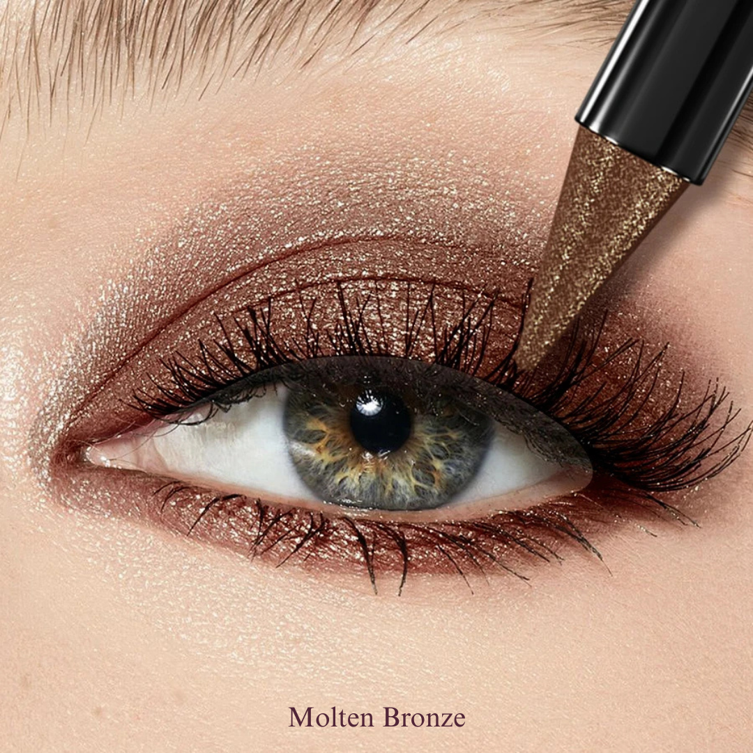 KAFURUX Pearl & Glitter Eyeshadow Stick – Waterproof Matte Long‑Lasting Eye Shadow in 25 Pearl Shades (1 pc) - KAFURUX