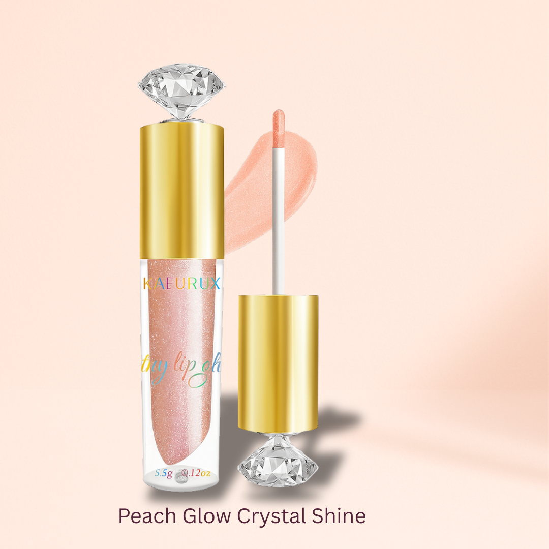 KAFURUX Moisturizing Diamond Shimmer Lip Gloss – Sparkling Pearl-Glam Liquid Lipstick in 9 Glitter Shades (1 pc)
