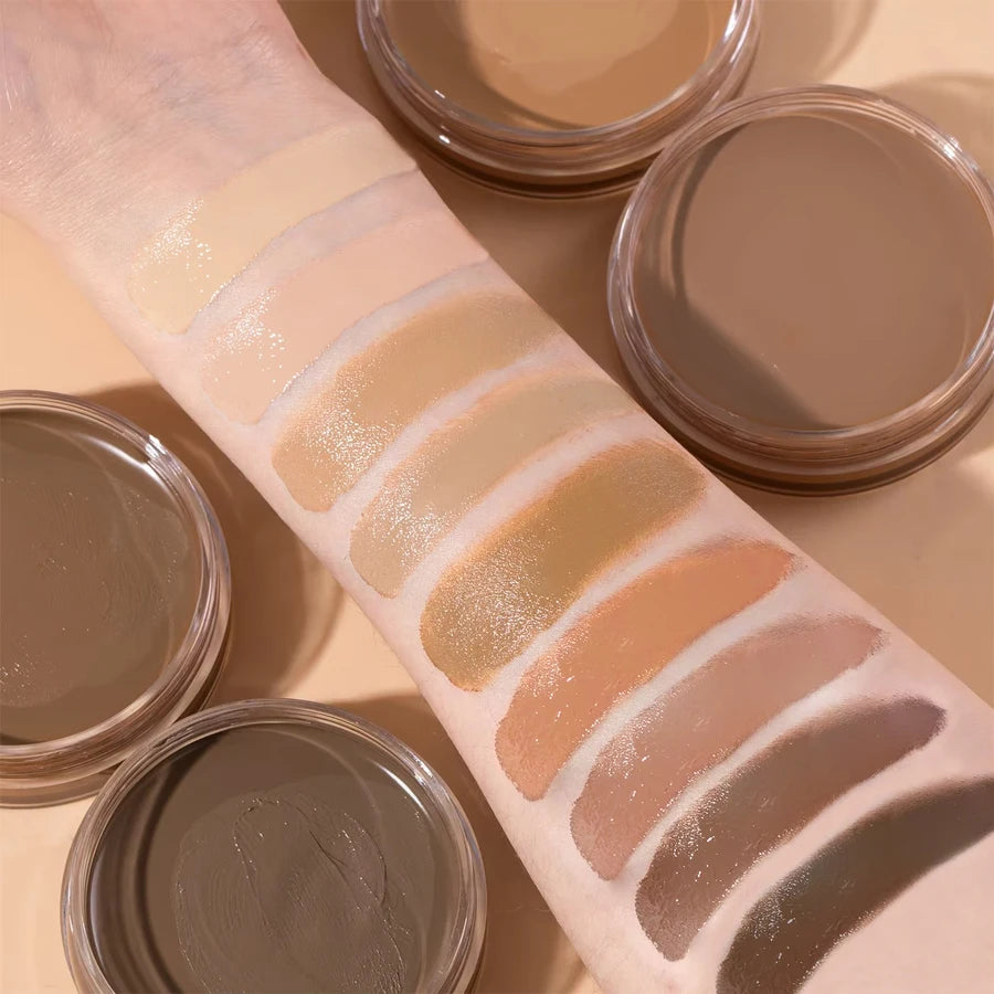 KAFURUX Waterproof Full‑Coverage Concealer for Scars – Natural Finish Foundation in 9 Skin Tone Shades (1 pc)