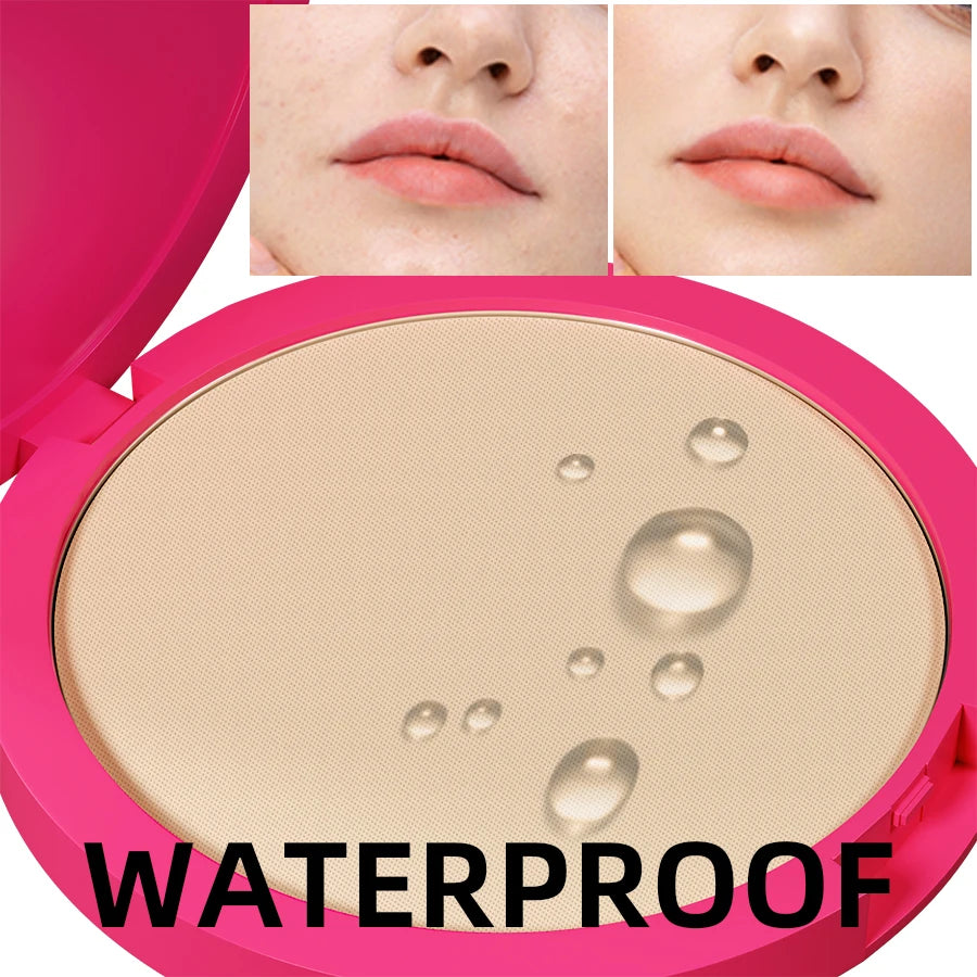 KAFURUX Oil Control Matte Pressed Powder – Long Lasting Full Coverage Setting Powder in 5 Color Variants for Flawless