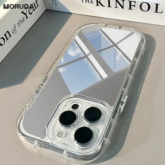 Funda delgada con espejo reflectante para iPhone 