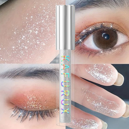 KAFURUX 1pc Diamond Shine Waterproof Volume Mascara – Glitter Snow Effect Waterproof Curl & Volume Mascara in 4