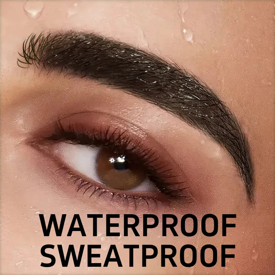 KAFURUX Square Wild Eyebrow Pencil – Waterproof Velvet 3D Brow Tint with Angled Brush (3 Color Variants 1 pc)