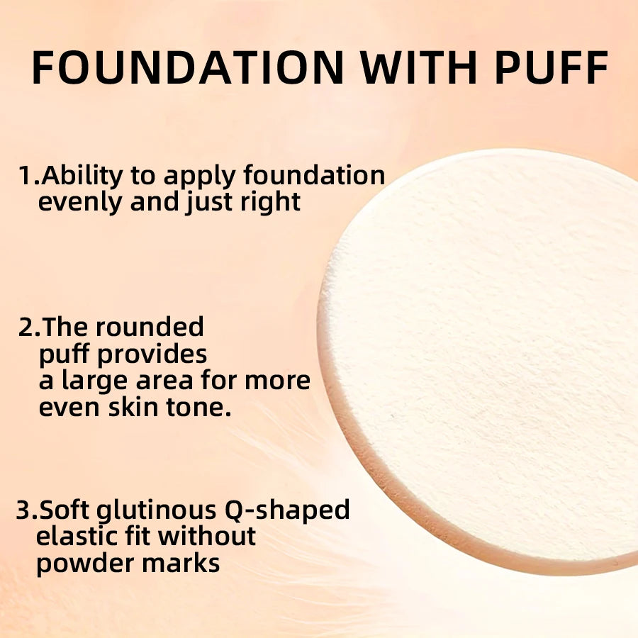 KAFURUX 1pc High‑Coverage Waterproof Foundation Concealer – Anti‑Dark Circle BB Cream in 9 Shade Variants