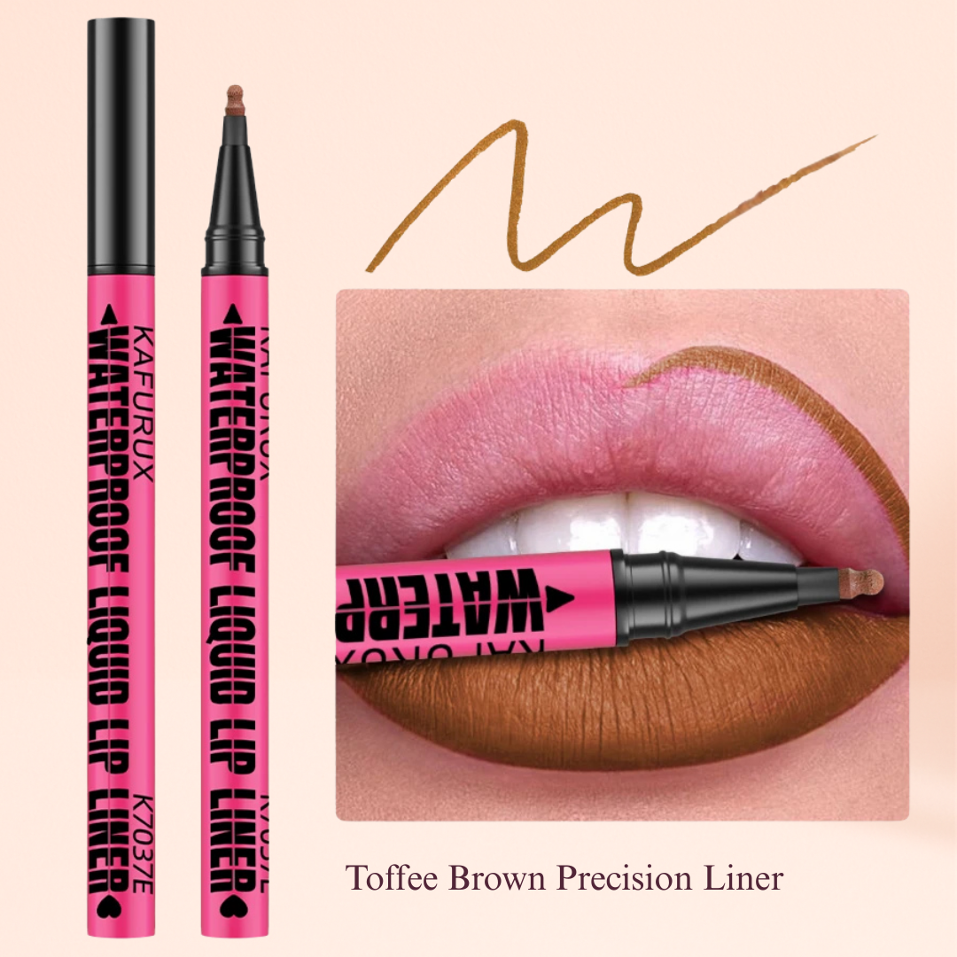 KAFURUX Waterproof Matte Lip Liner Pen – Sweatproof Long Lasting Liquid Lipstick Pencil in 12 Bold Color Variants