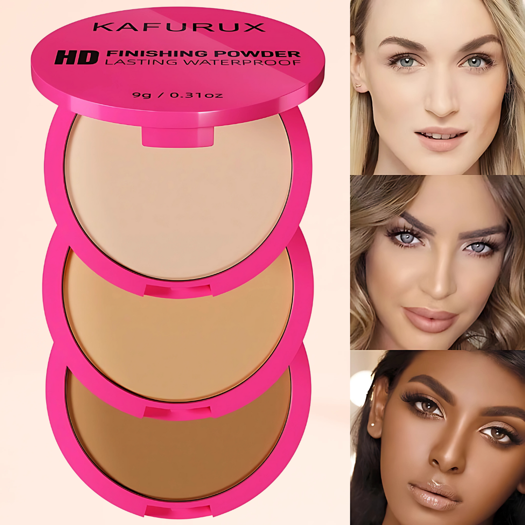KAFURUX Oil Control Matte Pressed Powder – Long Lasting Full Coverage Setting Powder in 5 Color Variants for Flawless