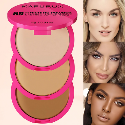 KAFURUX Oil Control Matte Pressed Powder – Long Lasting Full Coverage Setting Powder in 5 Color Variants for Flawless