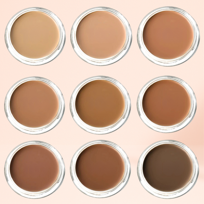 KAFURUX 1pc High‑Coverage Waterproof Foundation Concealer – Anti‑Dark Circle BB Cream in 9 Shade Variants