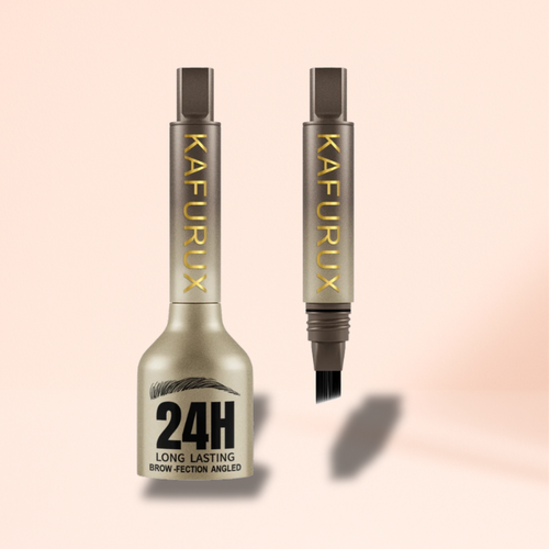KAFURUX Square Wild Eyebrow Pencil – Waterproof Velvet 3D Brow Tint with Angled Brush (3 Color Variants 1 pc)