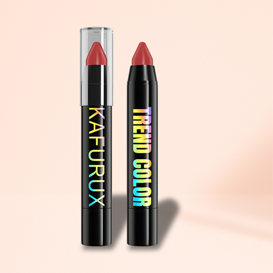 KAFURUX Velvet Matte Lipstick Pencil – Waterproof Long-Lasting Lip Tint in 15 Red Pink & Brown Shades (1 pc)