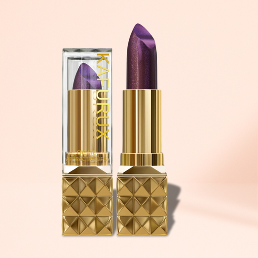 1pc Sexy Glitter Shiny Brow Red Lipstick Metallic Lip Tint, Long Lasting Lip Senior Matte Lip Makeup Gifts for Women Cosmetics