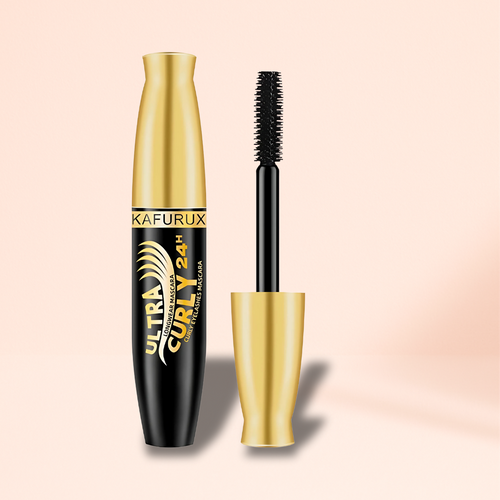 KAFURUX Black 4D Waterproof Fiber Mascara – Long Lasting Curling & Thickening Liquid Formula for Voluminous Eyelashes
