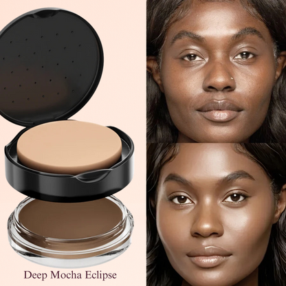 KAFURUX 1pc High‑Coverage Waterproof Foundation Concealer – Anti‑Dark Circle BB Cream in 9 Shade Variants - Deep Mocha