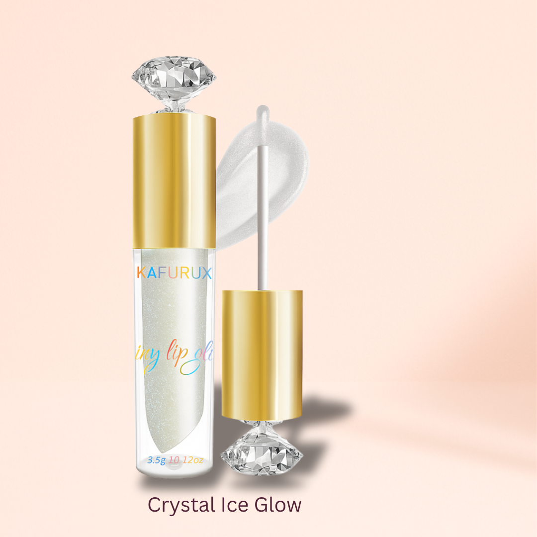 KAFURUX Moisturizing Diamond Shimmer Lip Gloss – Sparkling Pearl-Glam Liquid Lipstick in 9 Glitter Shades (1 pc)