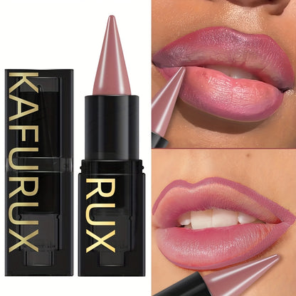 KAFURUX RUX Lipstick Pen - Natural Finish, Non-Sticky, Long-Lasting, Easy Application, Waterproof, All Skin Types, Pink Tone