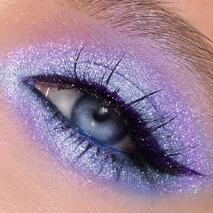 KAFUX Glitter Eyeshadow Pencil - Waterproof, Sweatproof, Monochromatic Purple Pink, Metallic Shimmer Finish for Bold Eye Makeup Looks, Makeup Essentials|Monochromatic Makeup|Creamy Texture, Eye Makeup Glitter