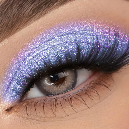 KAFUX Glitter Eyeshadow Pencil - Waterproof, Sweatproof, Monochromatic Purple Pink, Metallic Shimmer Finish for Bold Eye Makeup Looks, Makeup Essentials|Monochromatic Makeup|Creamy Texture, Eye Makeup Glitter