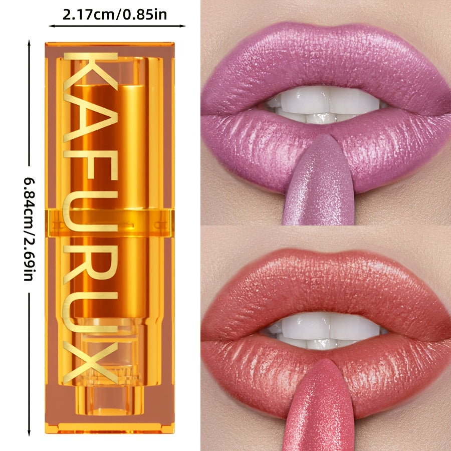 KAFURUX Pearlescent Shine Lipstick – Waterproof, Long-Lasting, Multi-Tone Collection