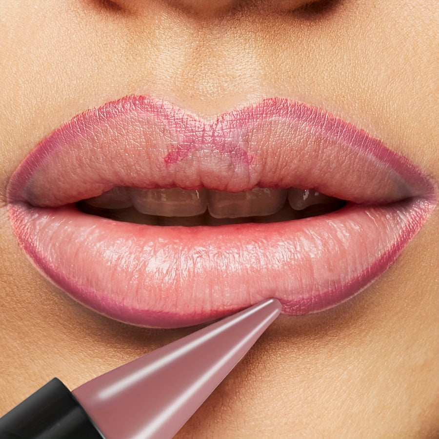 KAFURUX RUX Lipstick Pen - Natural Finish, Non-Sticky, Long-Lasting, Easy Application, Waterproof, All Skin Types, Pink Tone