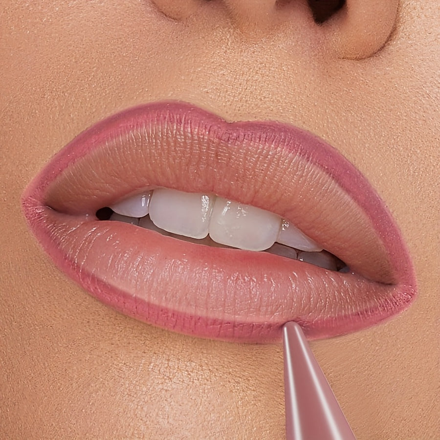 KAFURUX RUX Lipstick Pen - Natural Finish, Non-Sticky, Long-Lasting, Easy Application, Waterproof, All Skin Types, Pink Tone