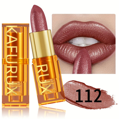 KAFURUX Pearlescent Shine Lipstick – Waterproof, Long-Lasting, Multi-Tone Collection