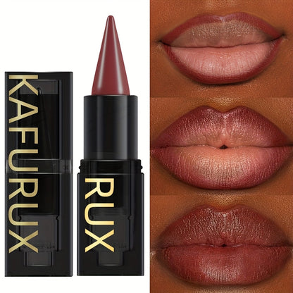 KAFURUX RUX Lipstick Pen - Waterproof, Non-Sticky, Lightweight Lip Makeup with Vibrant Red & Nude Shades, Perfect for All Skin Tones, Natural Finish Lipstick | Vibrant Lipstick | Smooth Texture