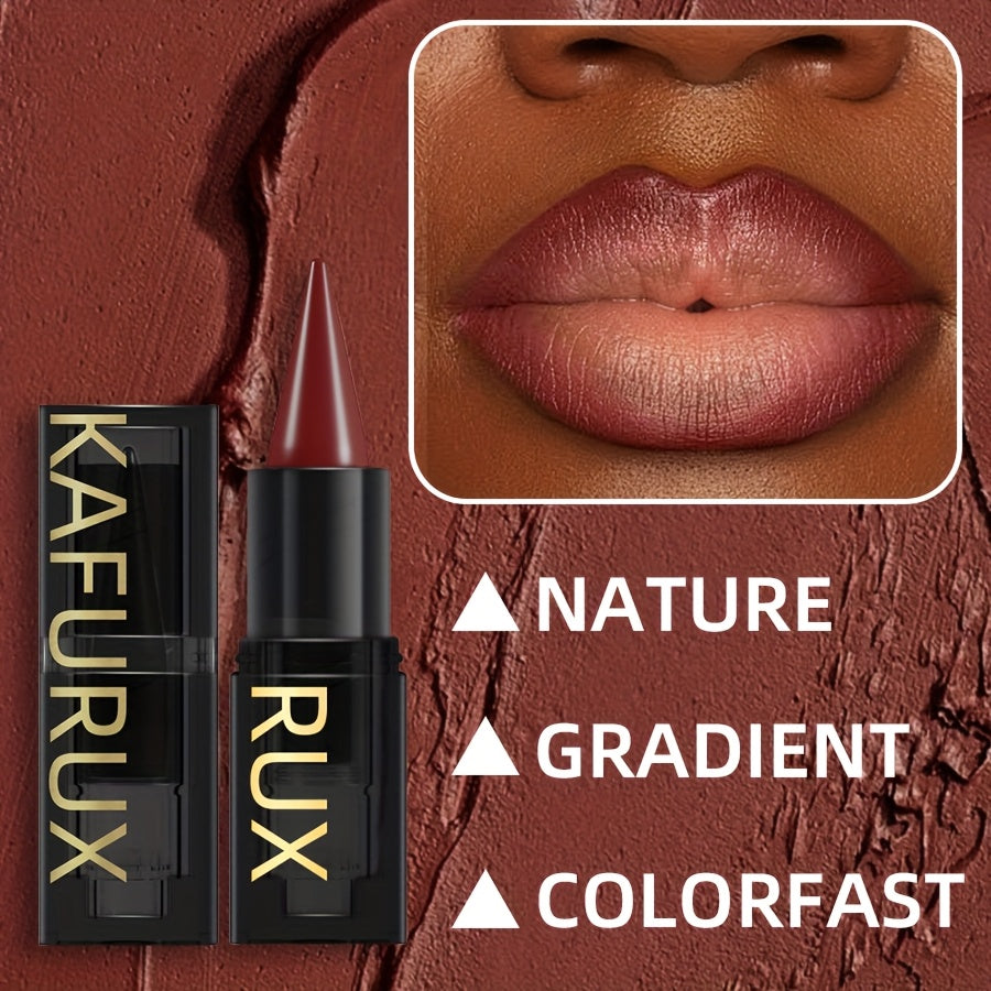 KAFURUX RUX Lipstick Pen - Waterproof, Non-Sticky, Lightweight Lip Makeup with Vibrant Red & Nude Shades, Perfect for All Skin Tones, Natural Finish Lipstick | Vibrant Lipstick | Smooth Texture