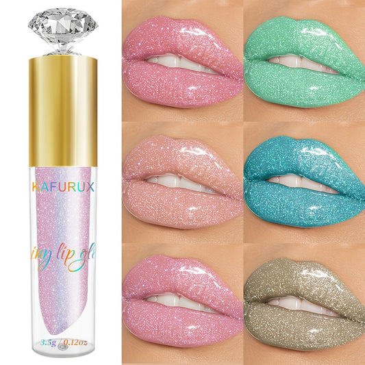 KAFURIX Long-Lasting Lip Glaze, 1pc - Waterproof, Easy Application, Glossy Finish for All Skin Types, Vibrant Colors