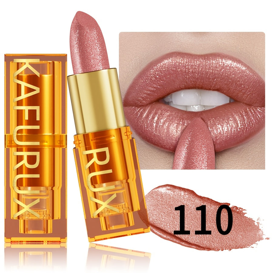 KAFURUX Pearlescent Shine Lipstick – Waterproof, Long-Lasting, Multi-Tone Collection