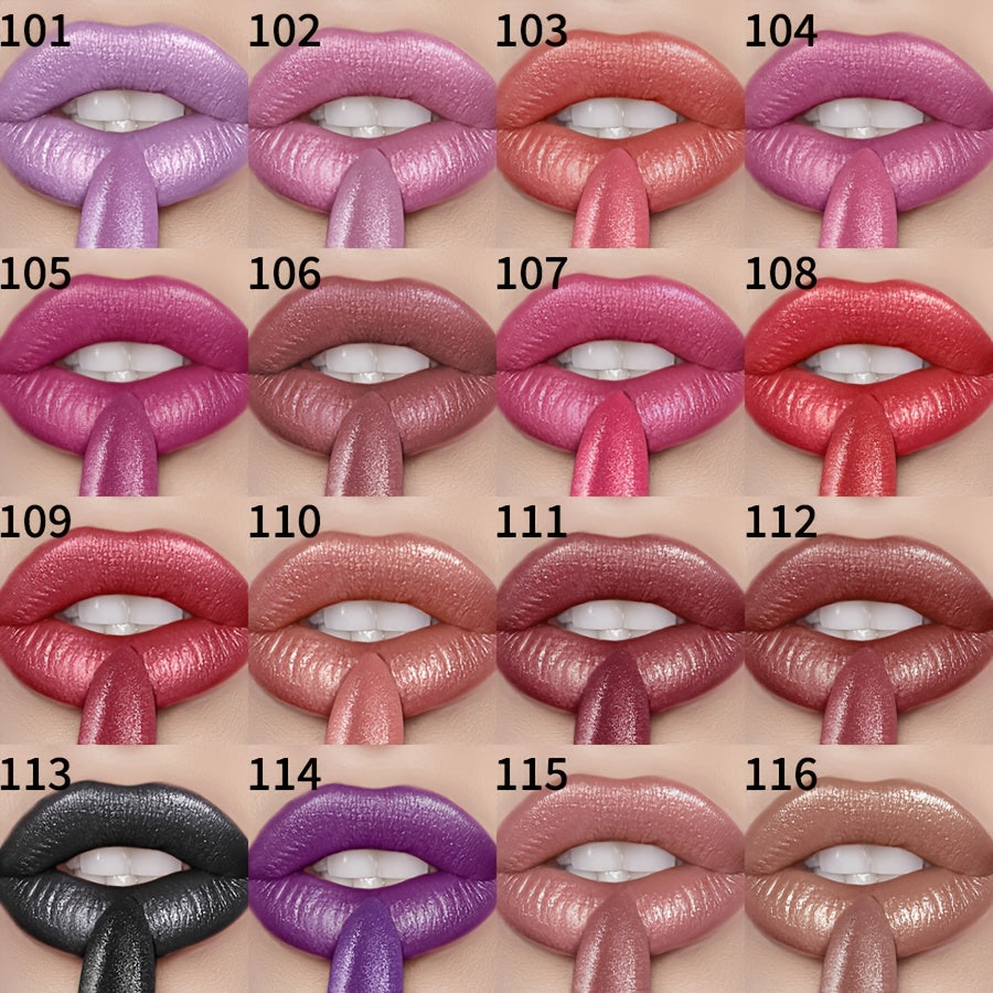 KAFURUX Pearlescent Shine Lipstick – Waterproof, Long-Lasting, Multi-Tone Collection