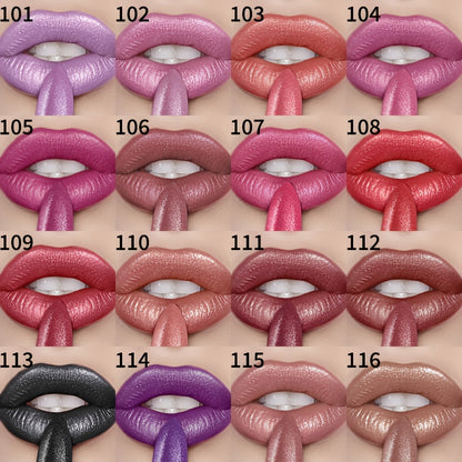 KAFURUX Pearlescent Shine Lipstick – Waterproof, Long-Lasting, Multi-Tone Collection