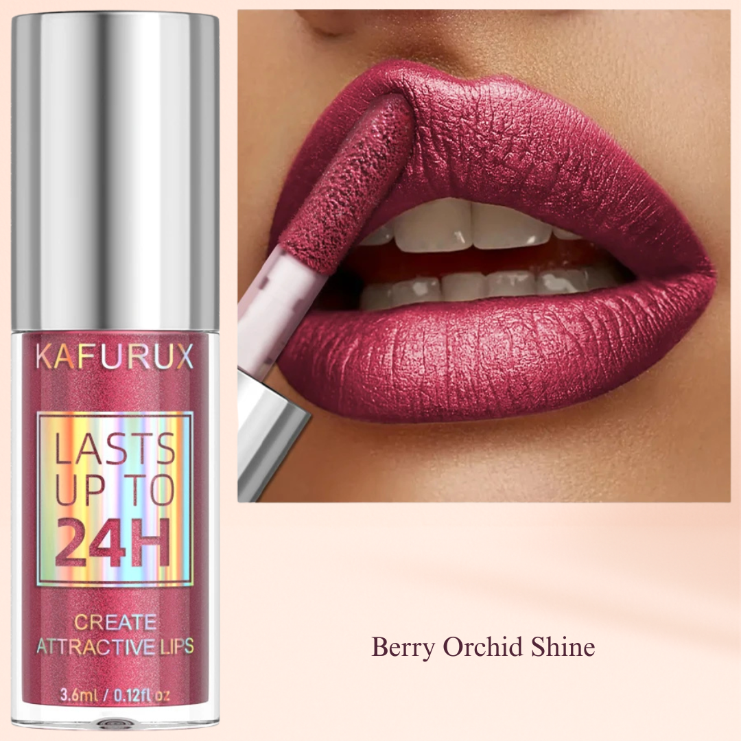 Berry Orchid Shine by KAFURUX – radiant orchid pink shimmer gloss for UK glam looks