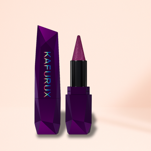 KAFURUX glossy purple lipstick with long-lasting moisturizing lip color – USA high pigment luxury makeup